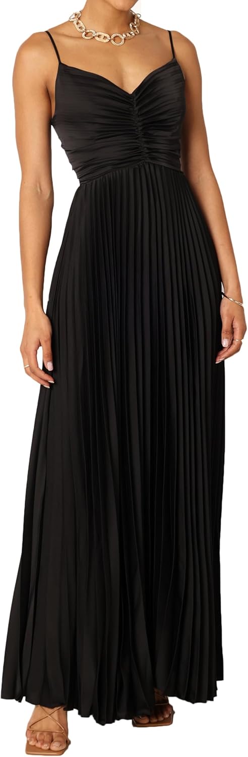 Women's Summer Pleated Dress with Floral Print for Elegance