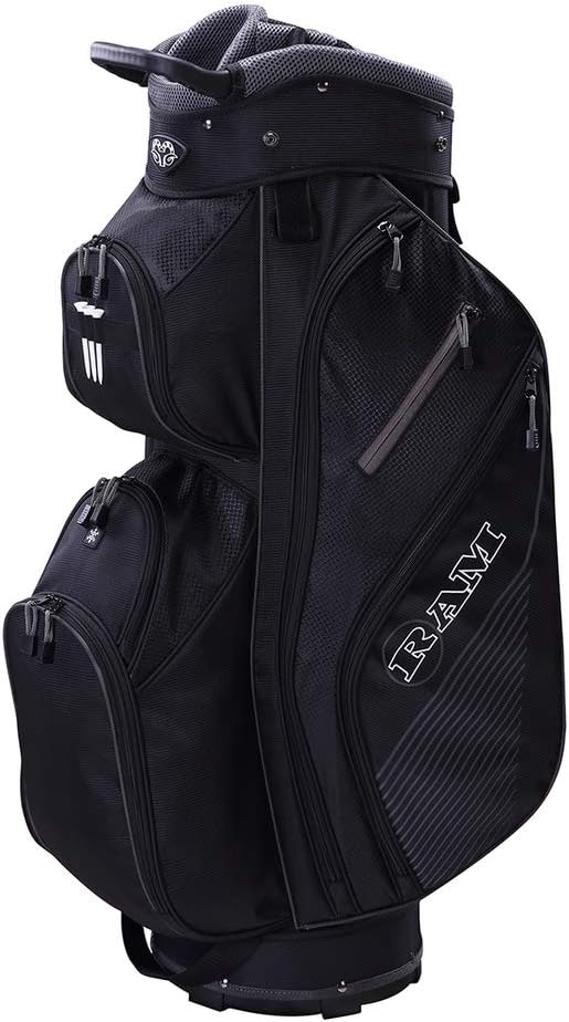 Ram Golf Lightweight Cart Bag - Easy Club Organization
