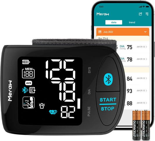 Meraw Bluetooth BP Monitor: High Accuracy, Irregular Heartbeat Monitoring