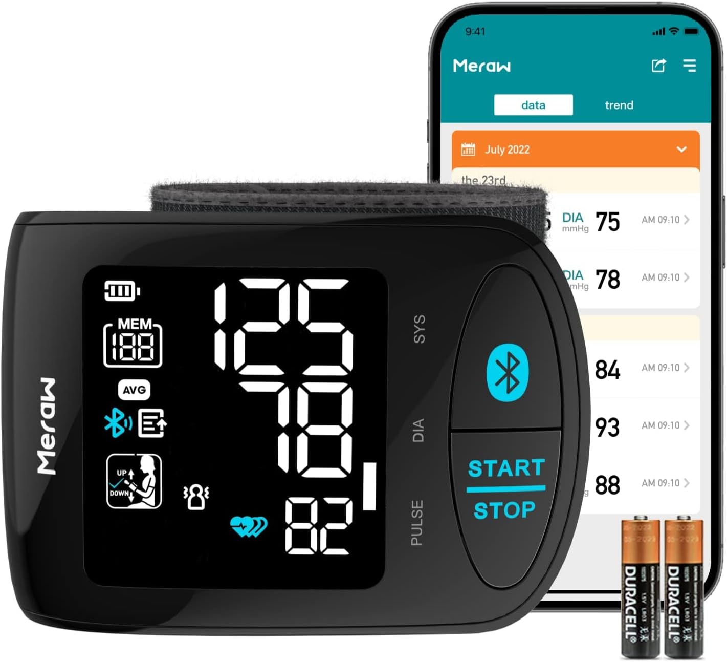 Blood Pressure Monitor for Adults with Bluetooth and APP Features