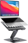 360 Swivel Aluminum Laptop Stand | Ergonomic Cooling Riser | Supports 18lbs | For Macbook Air/Pro Dell/HP | 7-15.6 Laptops