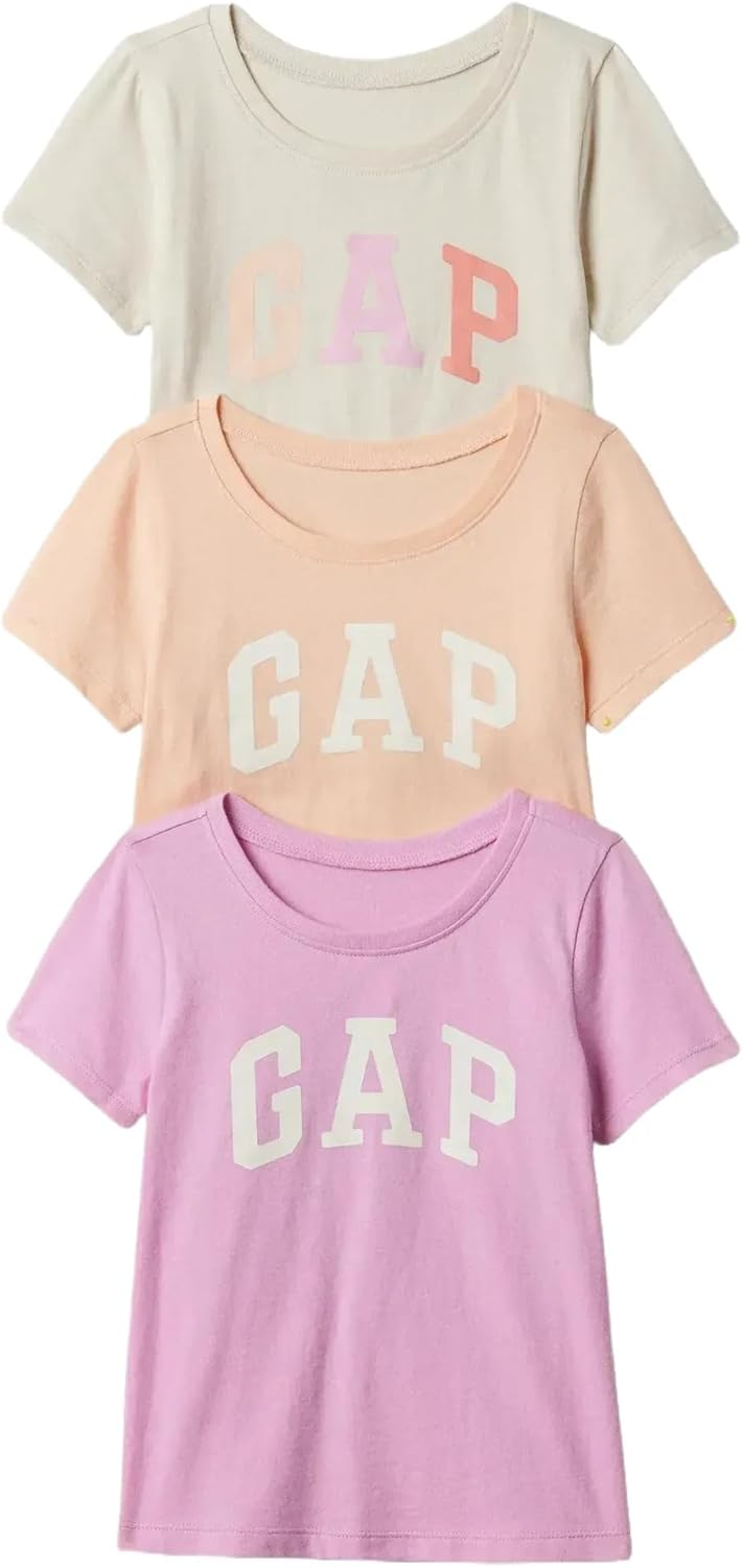 GAP Baby Girls 3-Pack Logo Tees - Cute & Comfortable!