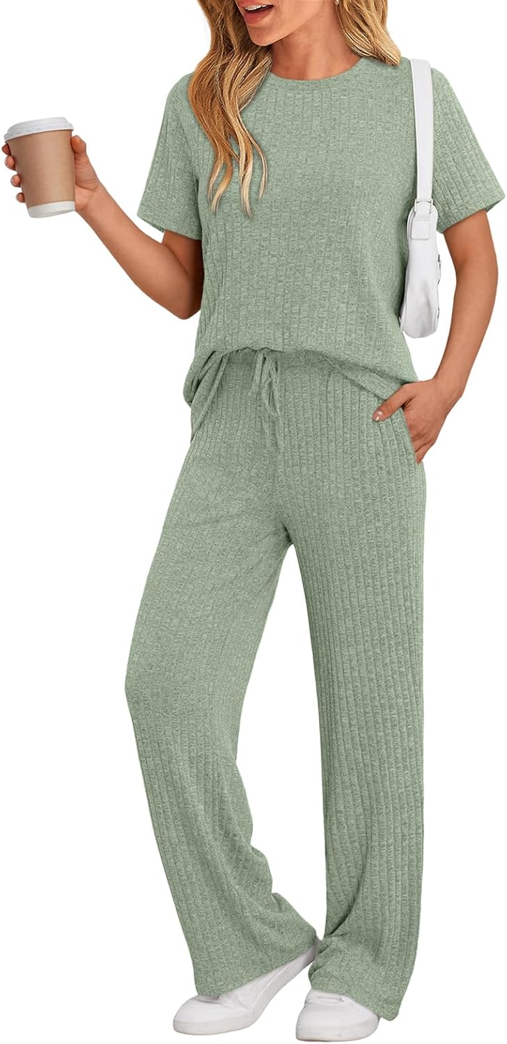 LILLUSORY 2 Piece Lounge Sets for Women Summer Vacation Outfits