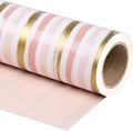 Reversible Wrapping Paper Roll 30 in x 100 ft - Jumbo Pink and Gold