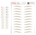 5 Pack Temporary Eyebrow Tattoos Blonde - Natural Hair-Like Strokes