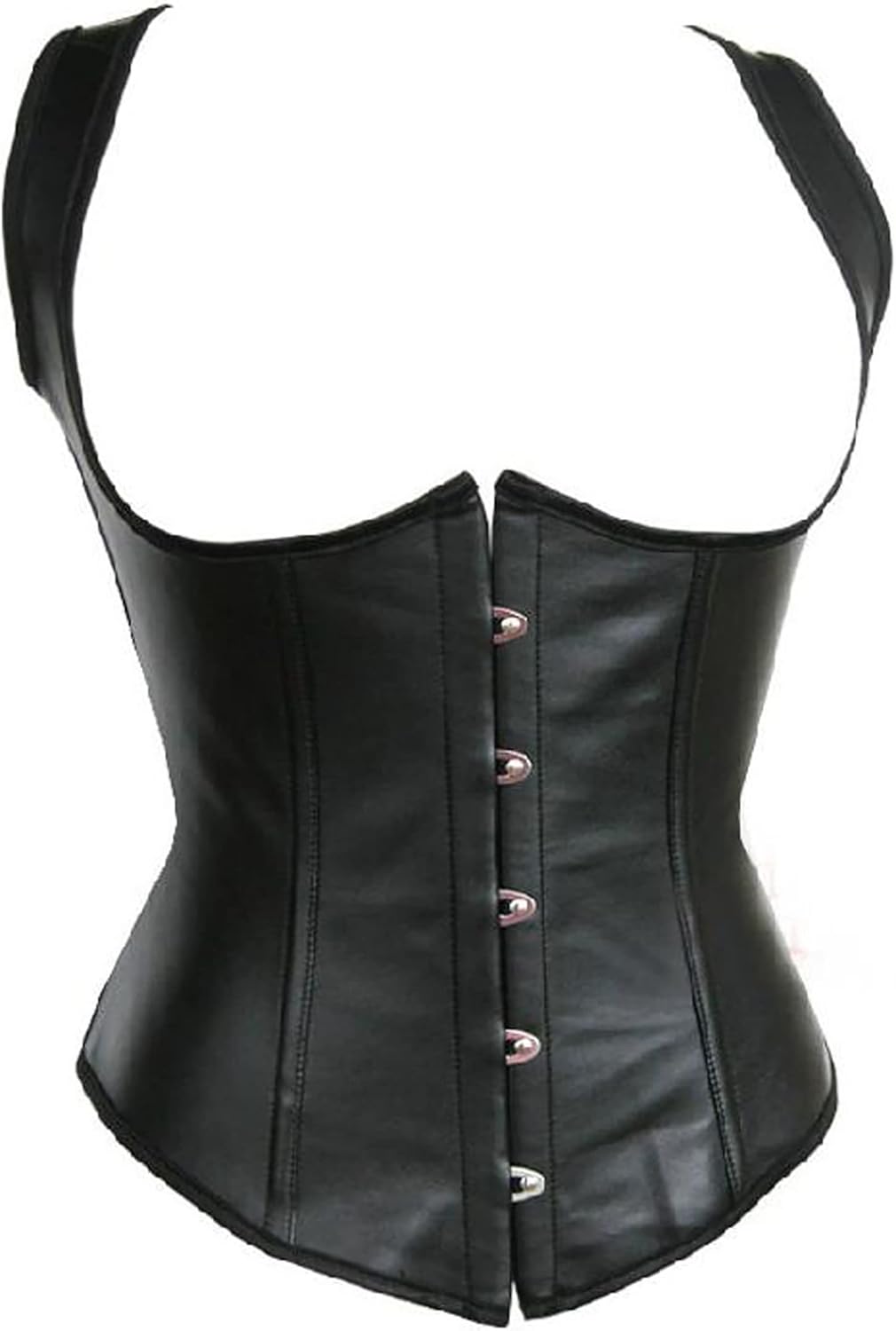 Alivila.Y Fashion Corset Faux Leather Steampunk Bustier Top