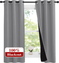 NICETOWN Noise and Lights Block Out Curtains - 100% Blackout Thermal