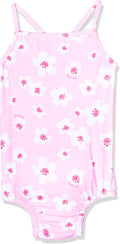 One-piece Swimsuit with Built-in Reusable Swim Diaper - Light Pink