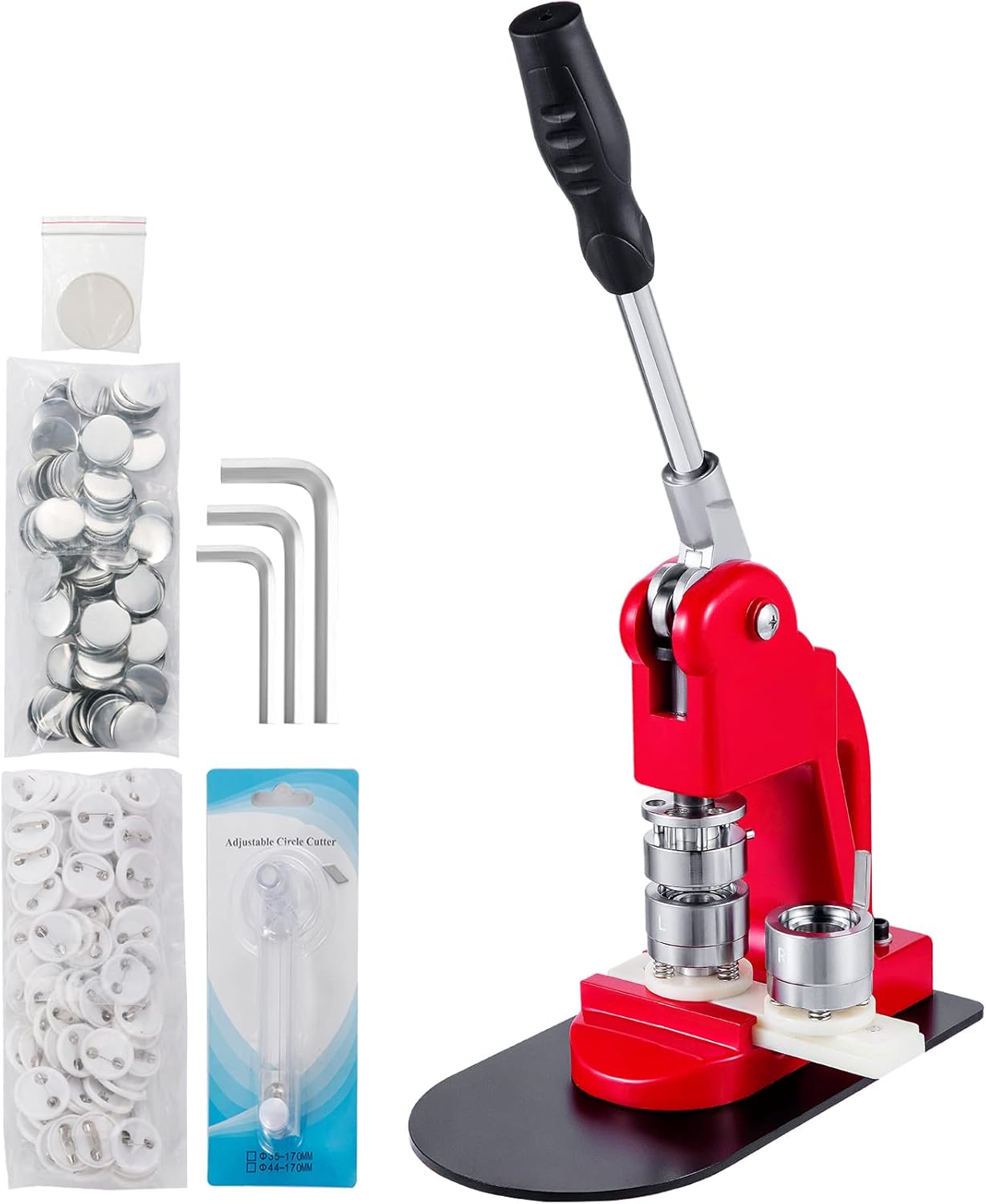 VEVOR 1 Inch Button Maker Machine for Crafting Fun Badges