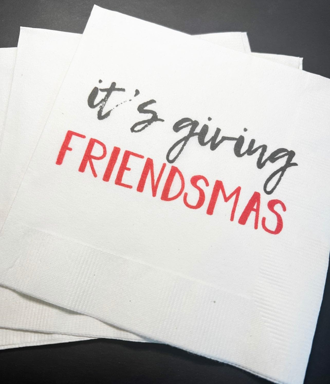 Funny Friendsmas Cocktail Napkins - Set of 25