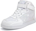 Wooowyet Glitter Shoes Kids High Top Sneakers - Sparkly Everyday