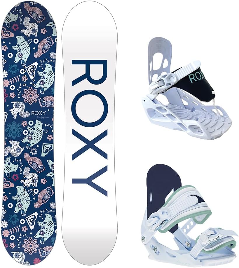 Roxy Poppy Girls Snowboard Set - Effortless Shredding!