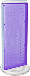 Azar 8in W x 20in H Revolving Purple Pegboard Counter Unit - Compact