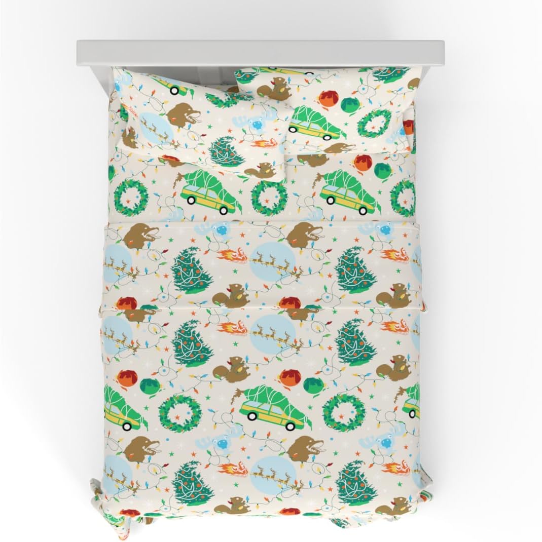 National Lampoon's Christmas Vacation Flannel Sheet Set Queen