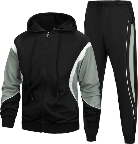 MANTORS Men's Hooded Athletic Tracksuit for Casual Wear