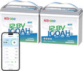 Redodo 12V 100Ah Smart Mini Bluetooth LiFePO4 Battery - Compact Power