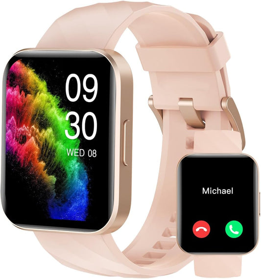 RUIMEN Smart Watch: Answer Calls, Heart Rate Monitor, Waterproof