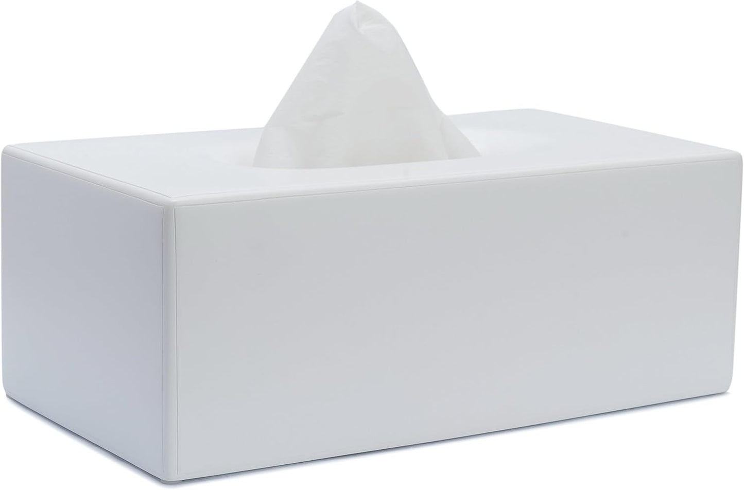 Matte White Tissue Box Cover for Home, Office, and More