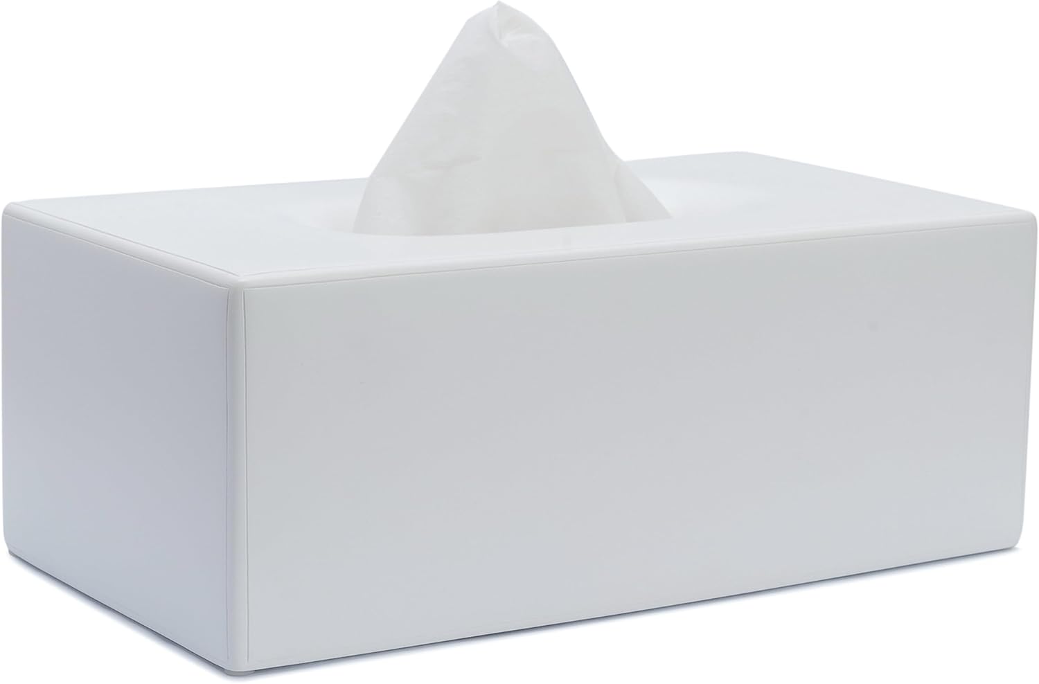 Matte White Tissue Box Cover for Home, Office, and More