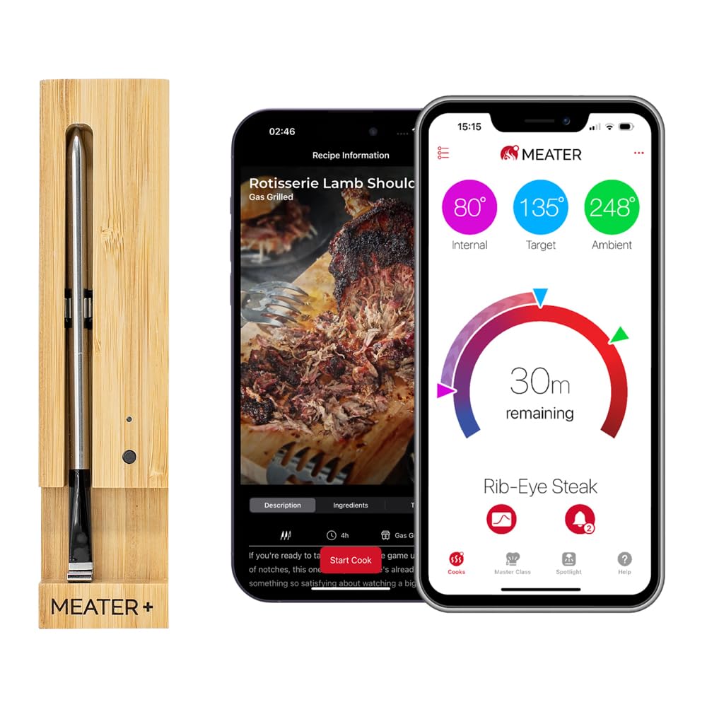 MEATER Plus Smart Bluetooth Wireless Meat Thermometer for Cooking