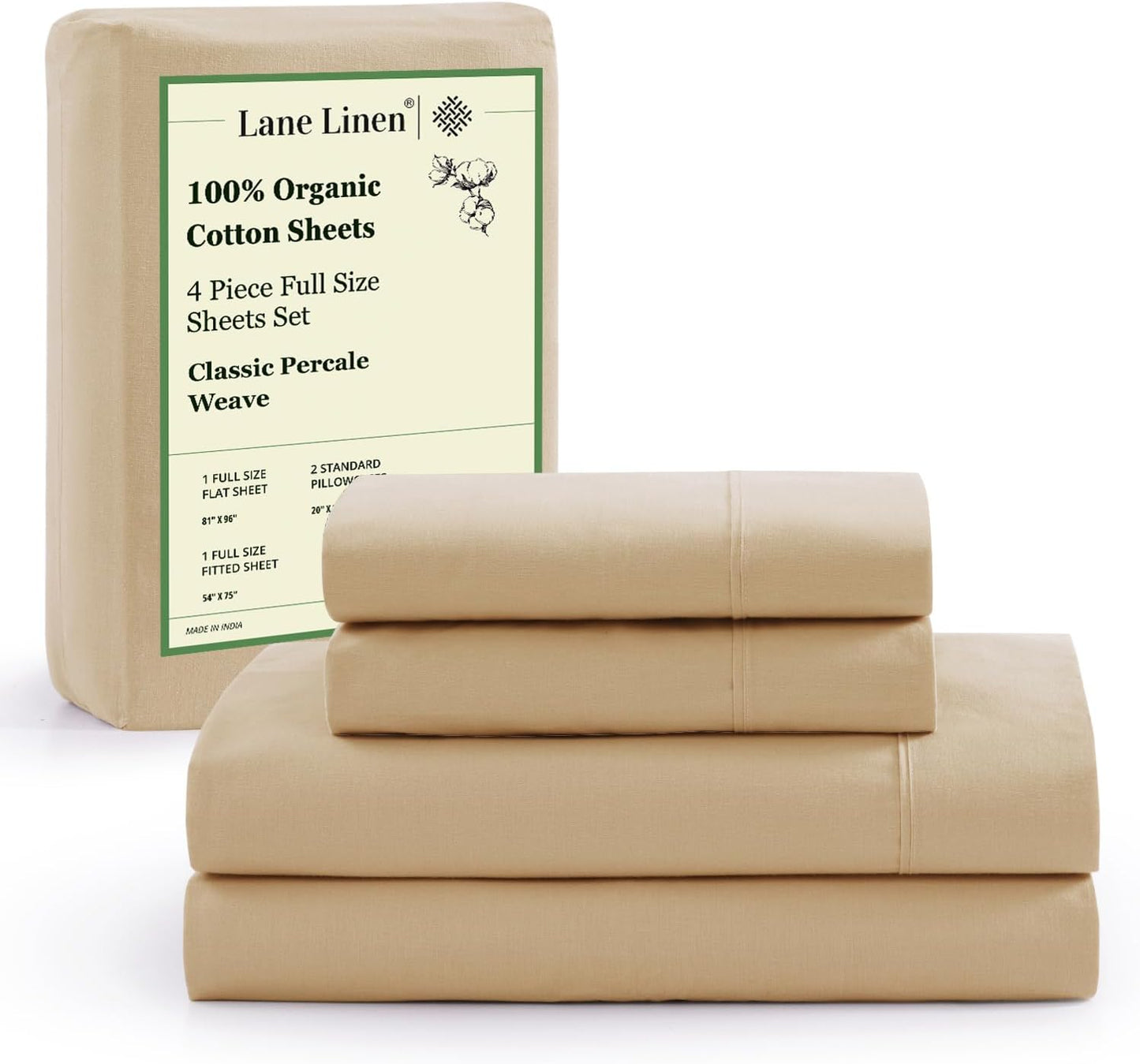 Organic Cotton Bed Sheets Full Size for Luxurious Comfort