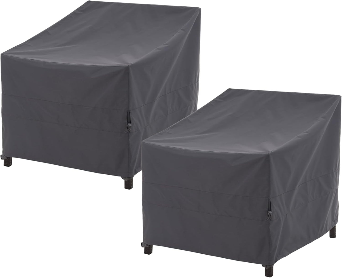 Heavy Duty Waterproof Grey Patio Chair Covers for Adirondack Chairs