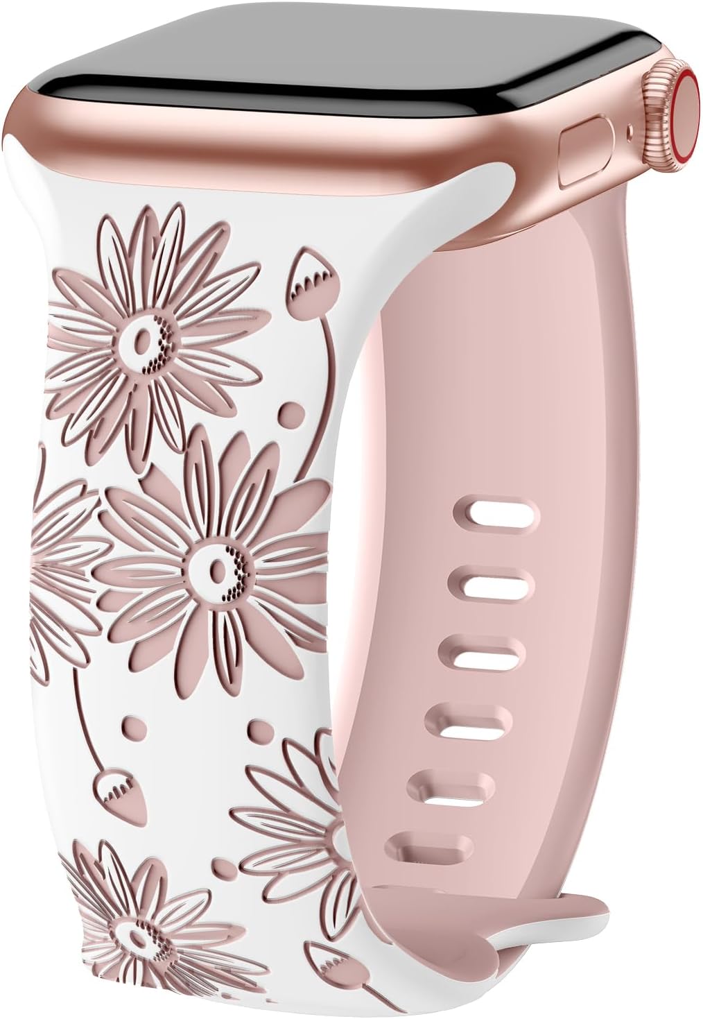 Floral Engraved Designer Band for Apple Watch