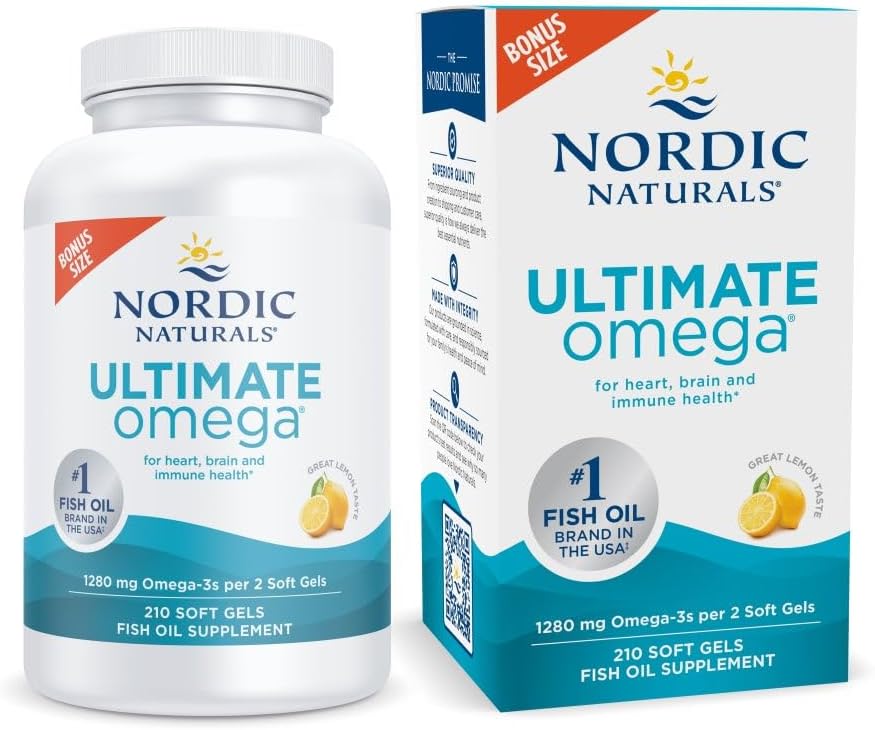 Nordic Naturals Ultimate Omega Fish Oil for Heart & Brain Health