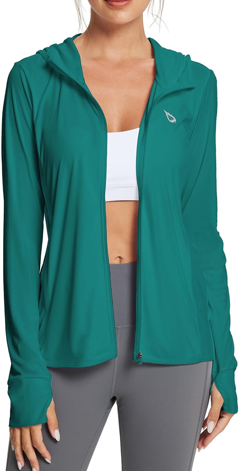 Baleaf Women's Sun Protection Jacket Hoodie for Outdoor Activities