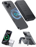3 in 1 Magnetic Portable Charger Qi2 15W Fast Charging - Foldable
