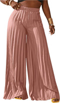 SOLY HUX Women's Wide Leg Palazzo Pleated Pants - Flowy High