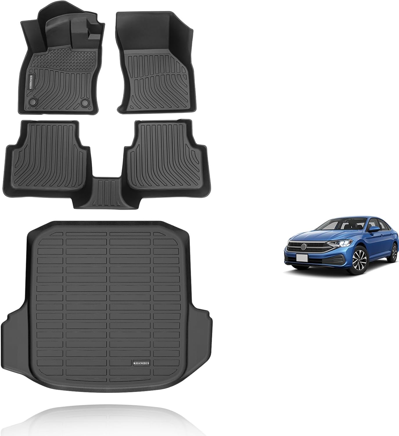Custom Floor Mats for Volkswagen Jetta 2019-2025 All Weather Use