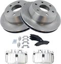 Rear Brake Pad and Rotor Kit for 02-06 Chevrolet GMC - Complete Rear