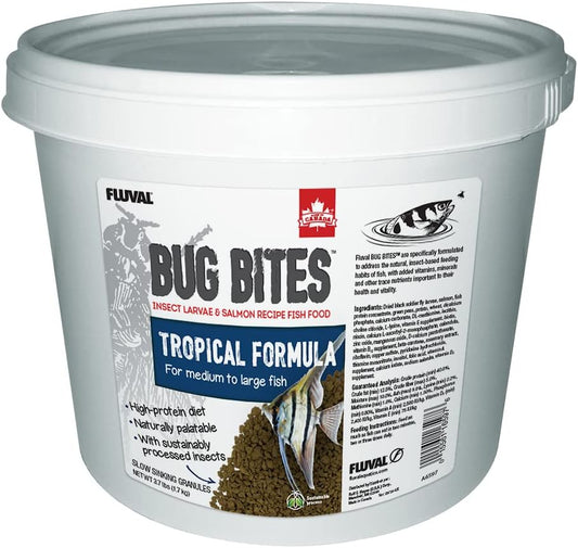 Fluval Bug Bites Tropical Fish Food for Healthy Fish Diet