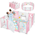 Baby Playpen Foldable 14-Panel Playard - Portable Safe Play Area