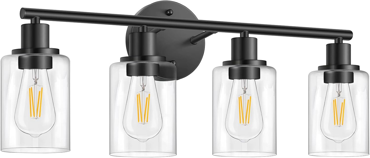 FOLKSMATE Bathroom Light Fixtures for Modern Vintage Style