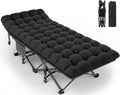 ZENPETIO Camping Cot for Adults - Heavy-Duty Portable Bed