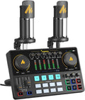 Podcast Equipment Bundle for 2 - All-in-One Interface and Mics
