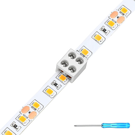 100 Pack Solderless LED Tape Connectors for Easy Connections