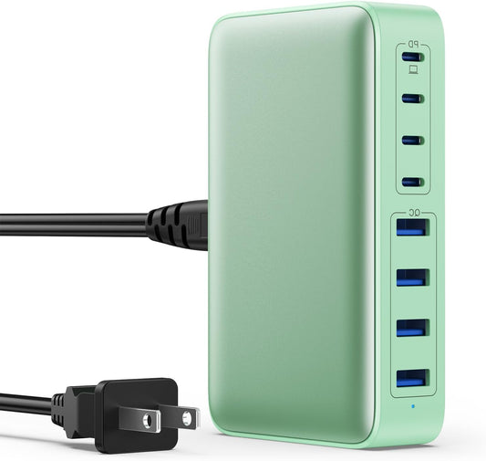 200W USB C Charger Block with 8 Ports for Fast Charging