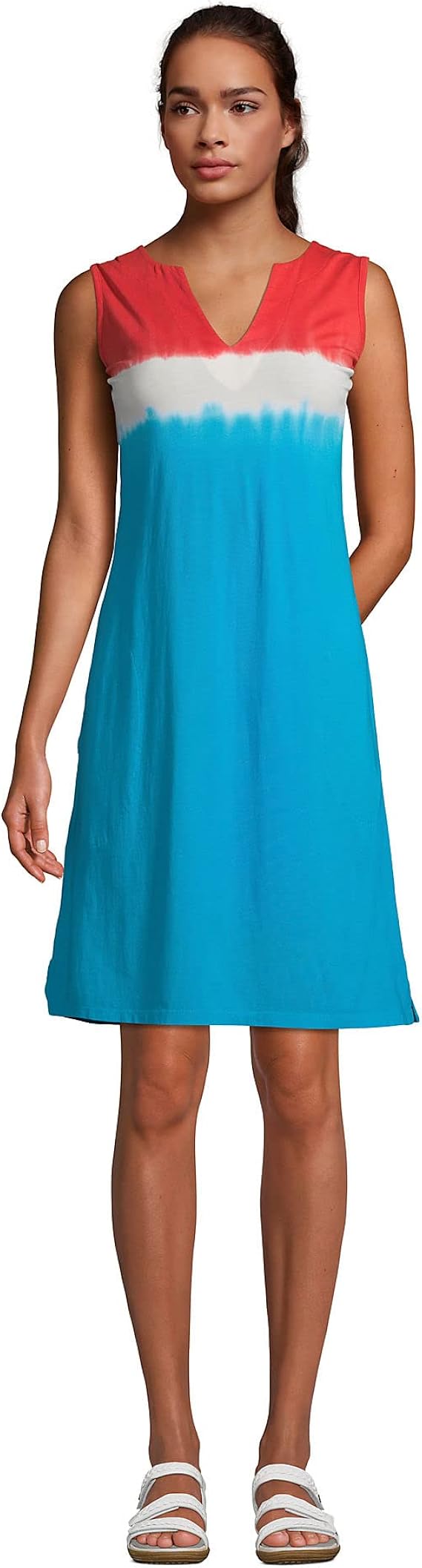 Lands' End Jersey Sleeveless Cover-up Dress for Women Review