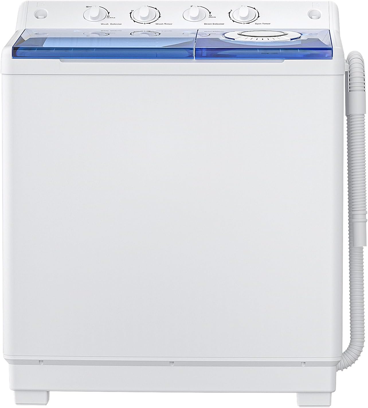 Zynkez Compact Twin Tub Washer: 40Lbs Capacity!