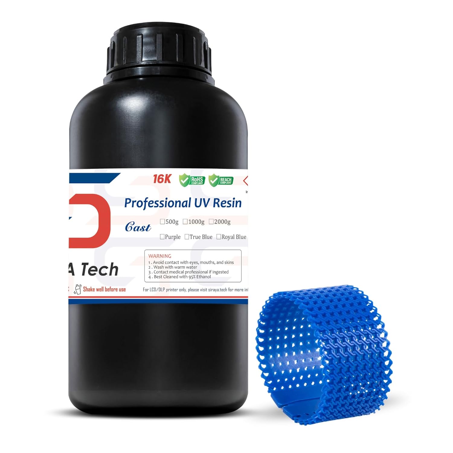 Siraya Tech Cast Royal Blue 3D Printer Resin for Jewelry