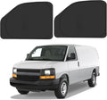 Front Side Window Sunshade Pack of 2 for Chevy Express Cargo Van