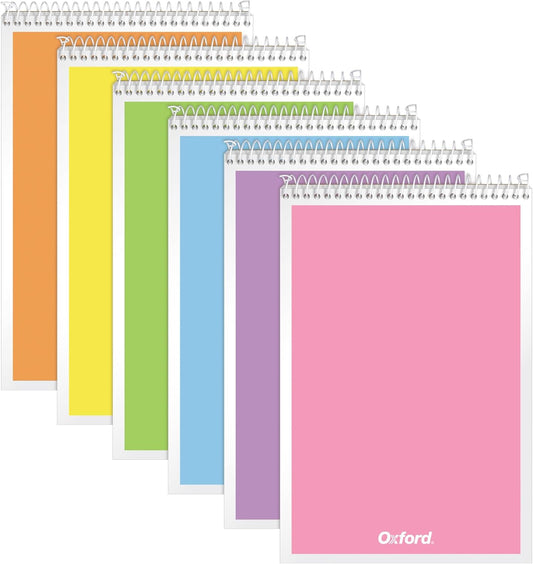 Oxford Gregg Ruled Steno Notebooks, 6x9, 80 Sheets, 6 Pack