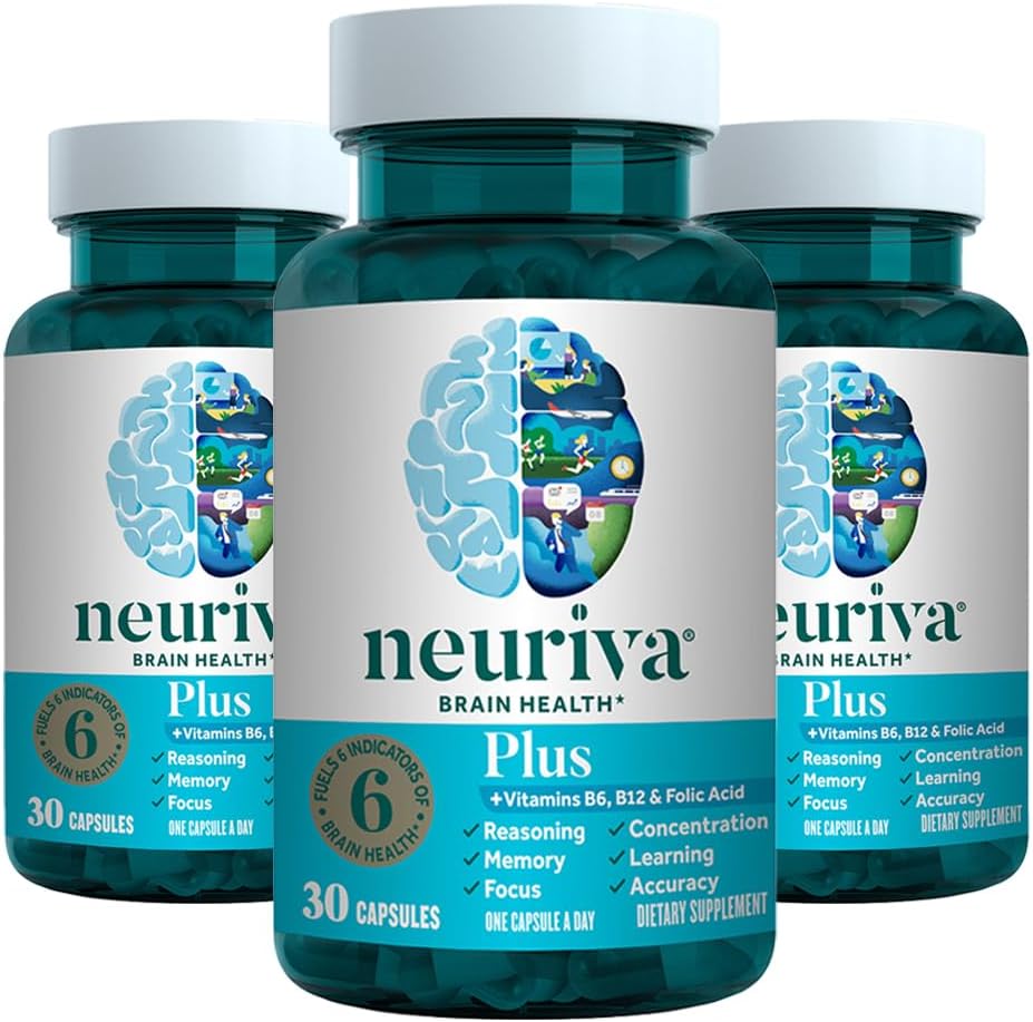 NEURIVA Plus Brain Supplement for Memory, Focus & Cognitive Health