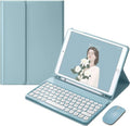 Cute iPad Keyboard Case With Mouse for 9th/8th/7th Gen - Retro Round