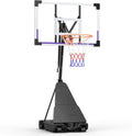 Portable Basketball Hoop with 48 Inch Backboard for All Ages