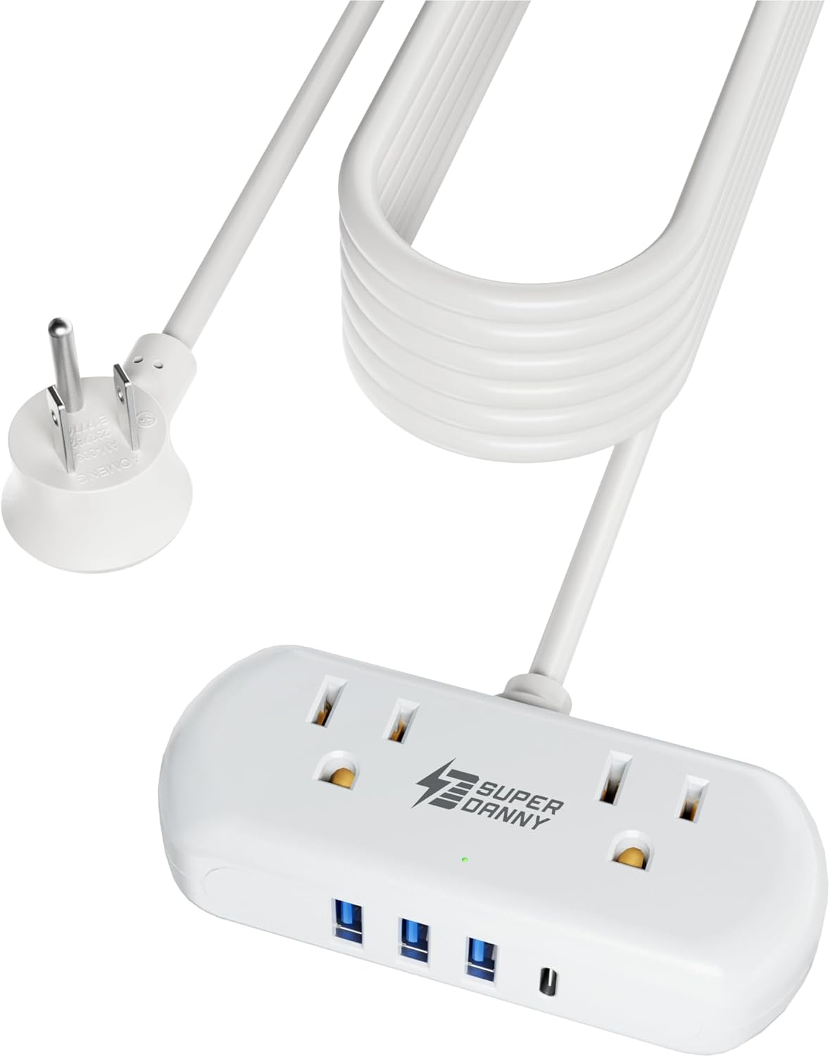 Compact Power Strip with USB Ports | Portable Charging Station