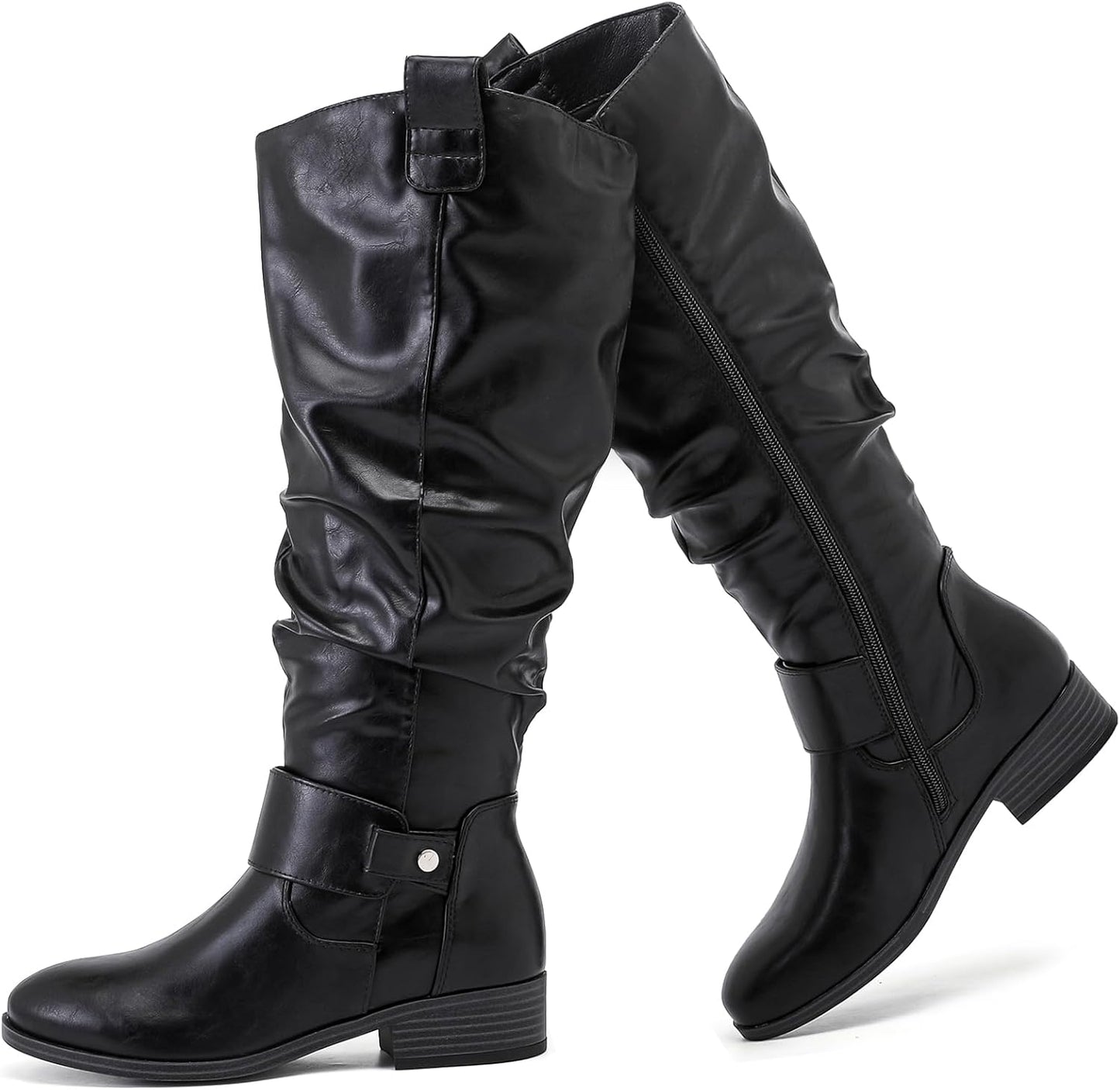 Stylish Women's Slouchy Knee High Boots for Fall and Winter